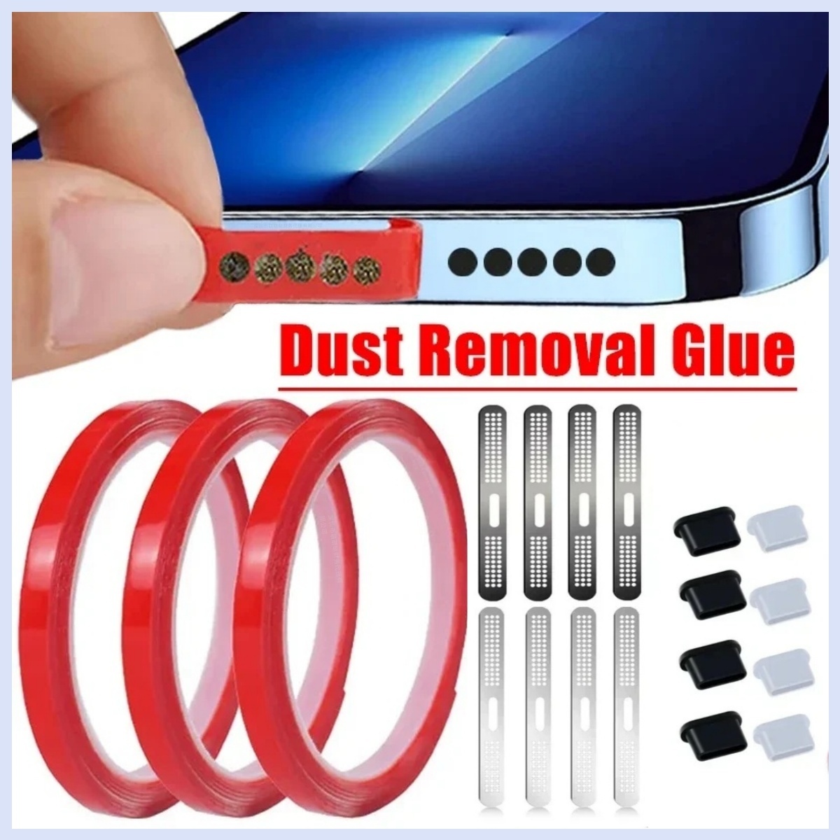 Dust Removal Sticker - Altoparlante universale per telefono Rimozione polvere
