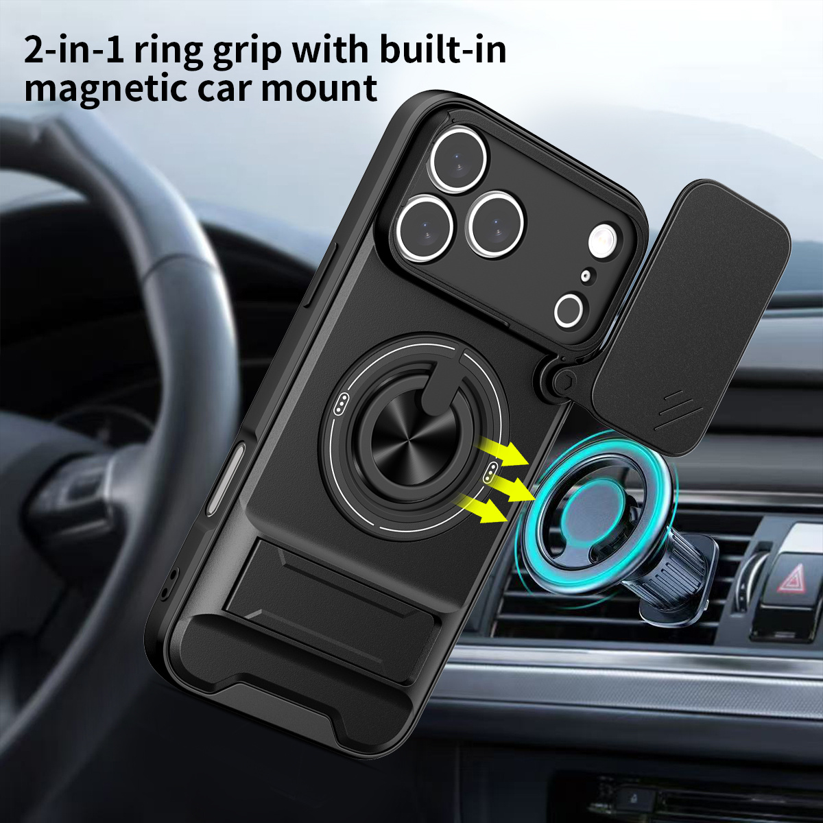 Custodia magnetica per telefon - Camera Lens Protector recensione e prezzo