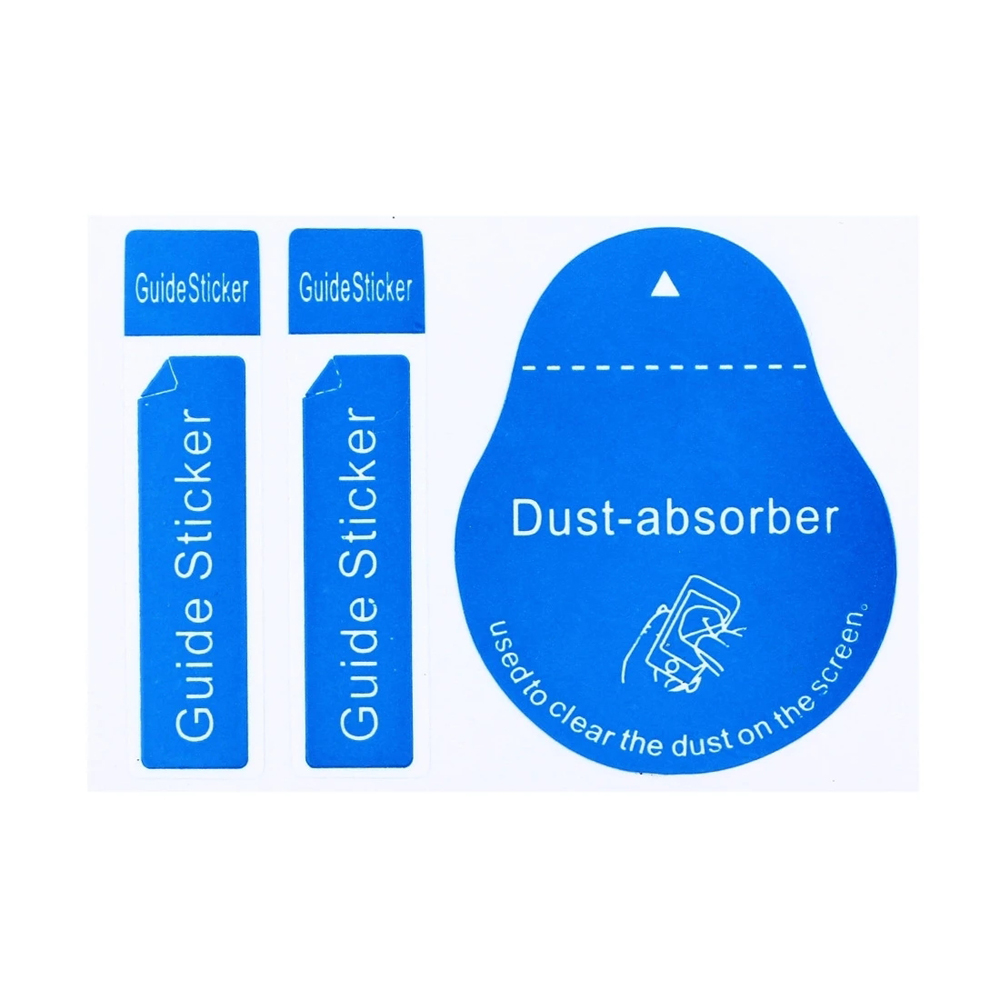Adesivo guida per vetro temper - Dust Removal Sticker recensione e prezzo