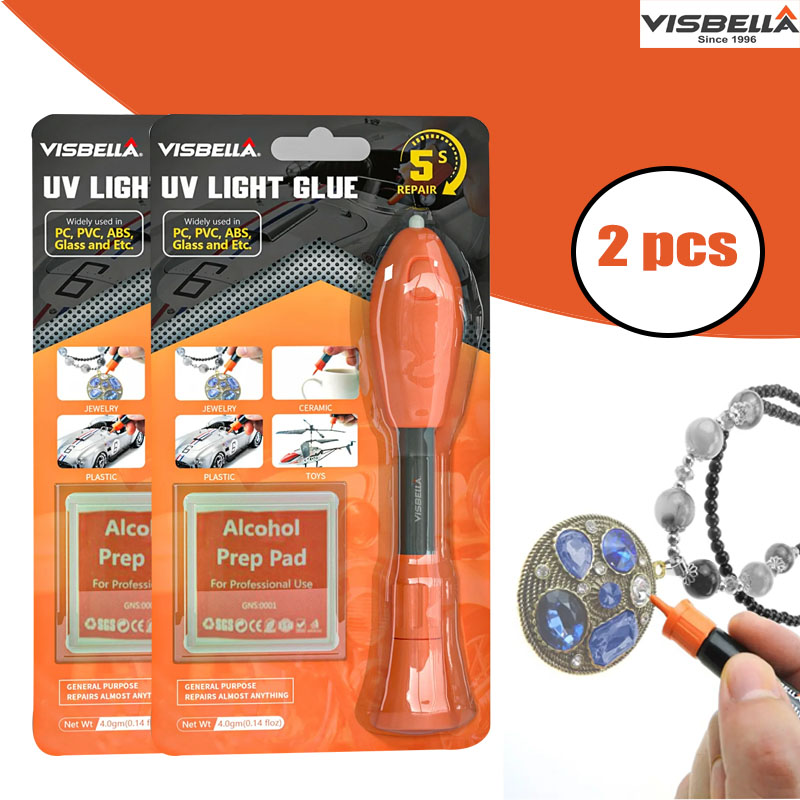 Visbella 2 PCS penna per colla - Liquid Uv Glue Kit recensione e prezzo